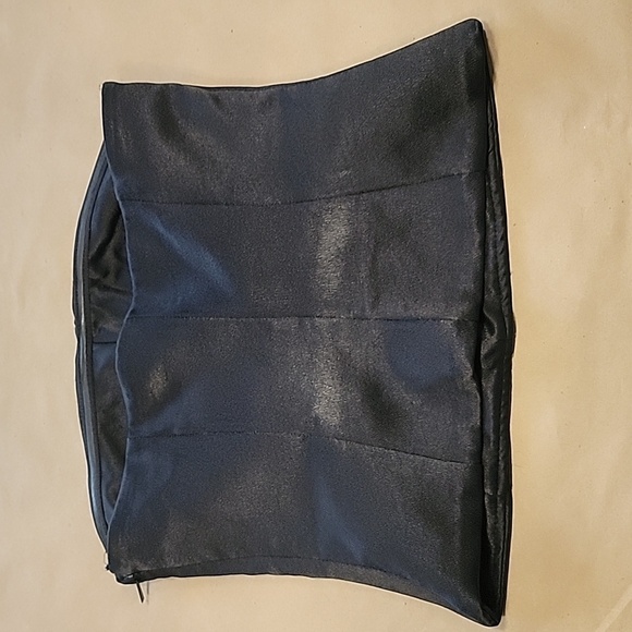 MNG Mango Size XS Black Satin Bandeau Corset Top, Excellent Used Condition - Picture 3 of 14